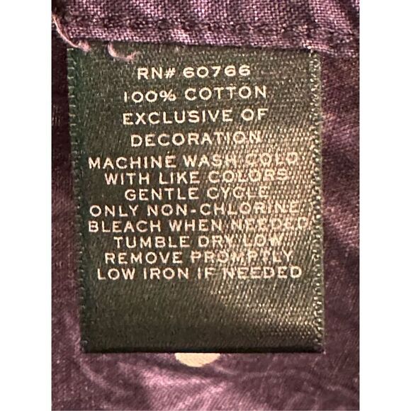 Ralph Lauren Button Up Shirt Paisley Dot Dress - Picture 5 of 5